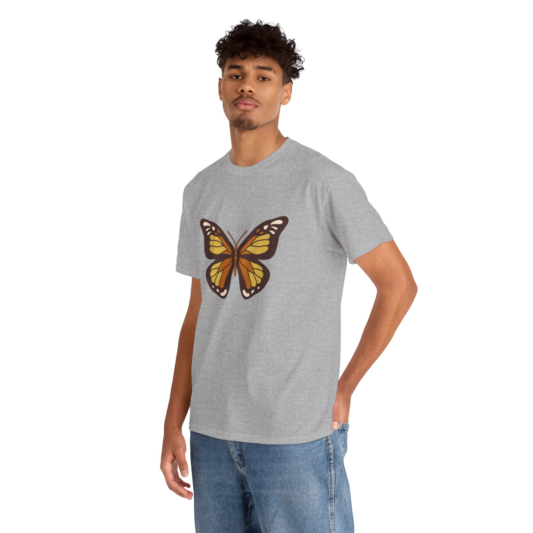 Cute Boho Retro Butterfly Unisex Graphic Novelty Shirt Tee