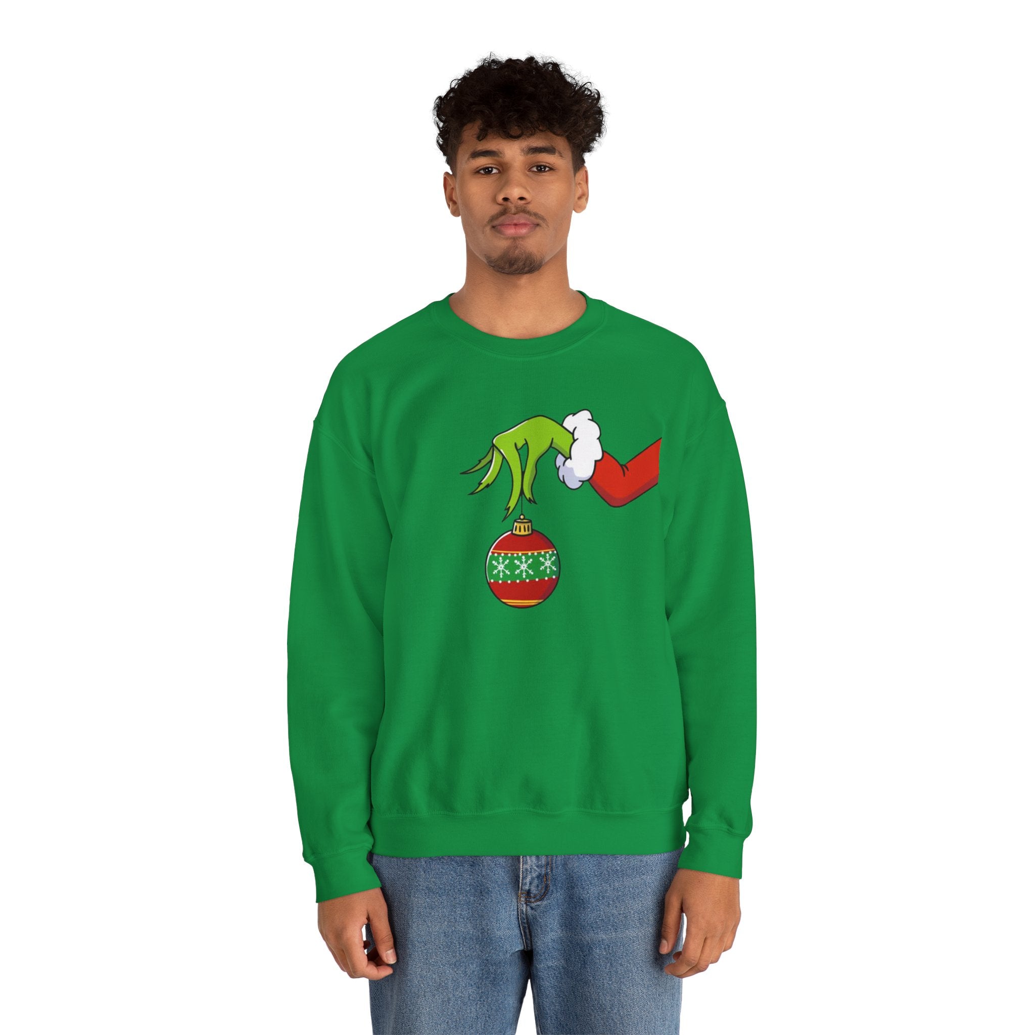 Grinch Ornament Christmas Movie Unisex Crewneck Sweatshirt