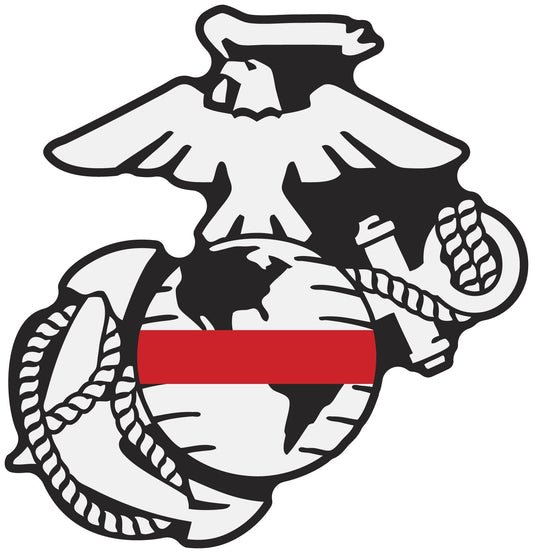 Thin Line USMC Eagle Globe Anchor Vinyl Decals