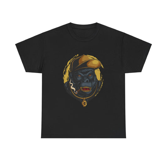 Gorilla Hat Chain Smoking Cigar Ape Unisex T-Shirt