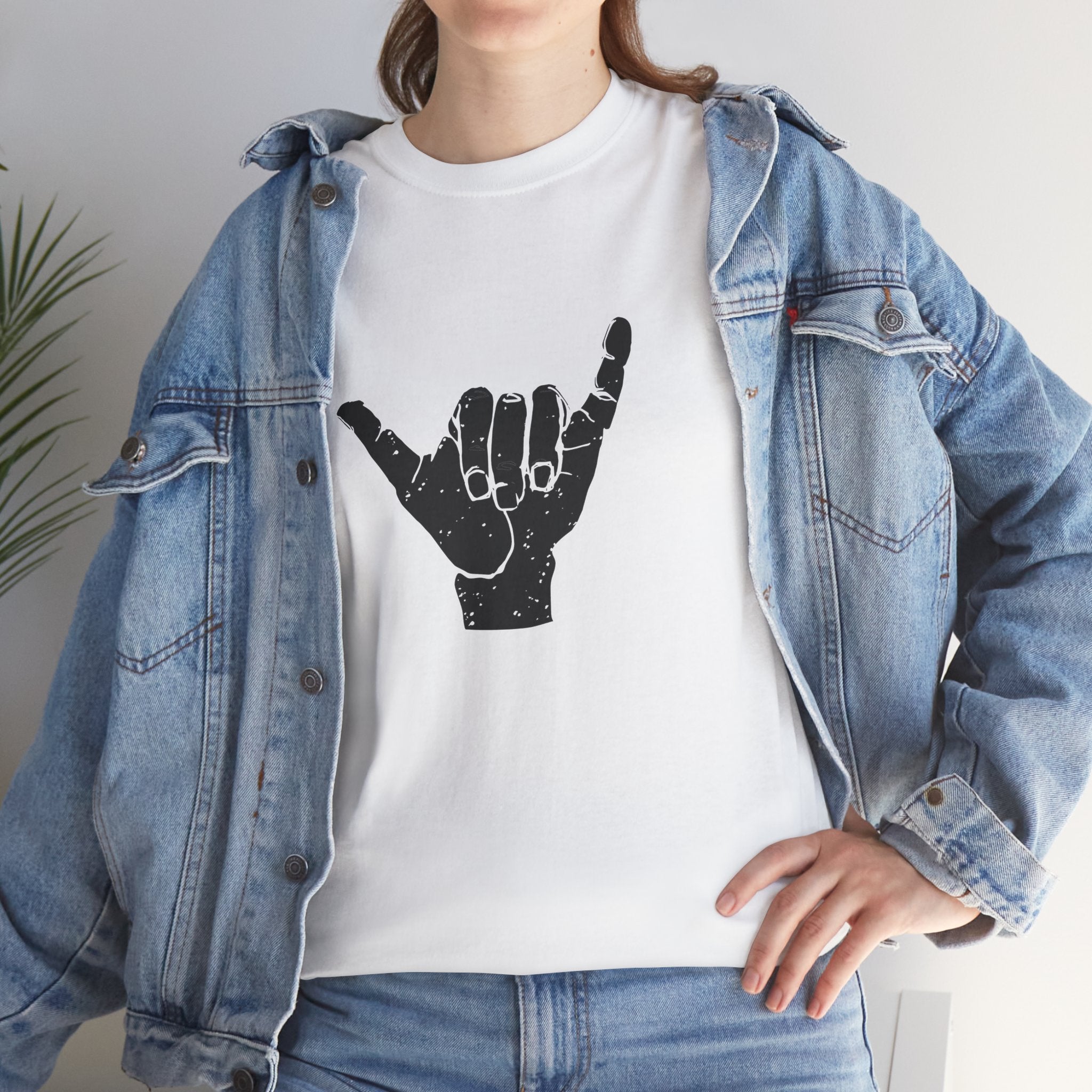 Shaka Gesture Surfing Mens Womens Unisex T-Shirt