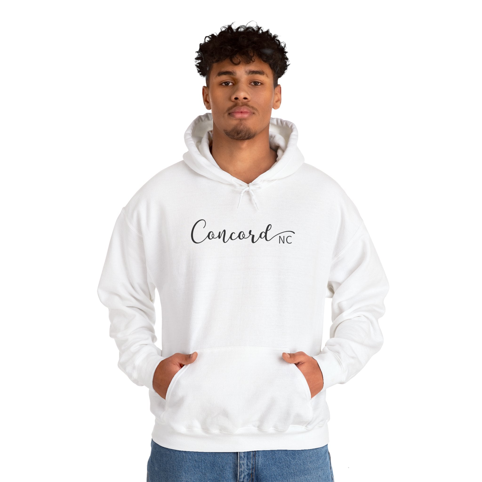 Concord North Carolina NC State Cursive Hoodie