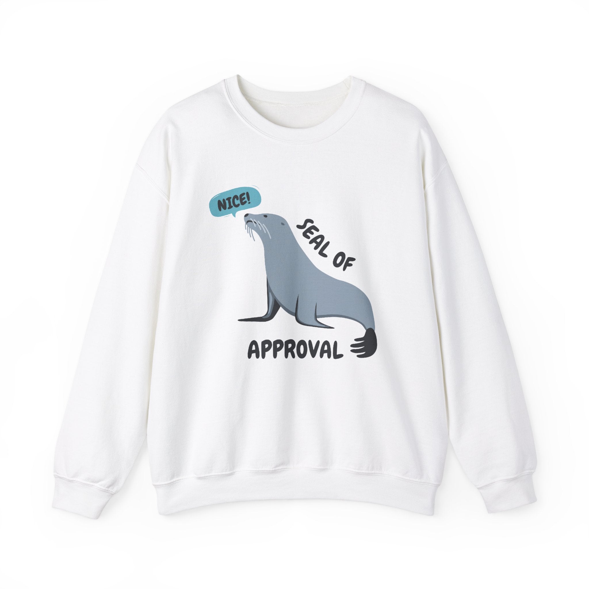 Seal of Approval Funny Meme Cute Crewneck Sweatshirt