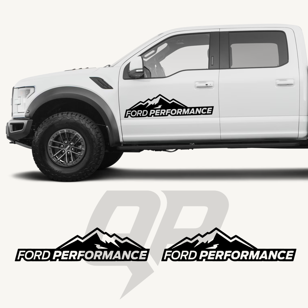 Ford Raptor Perfomance Decal Off Road Decal Graphic Kit - Set of 2