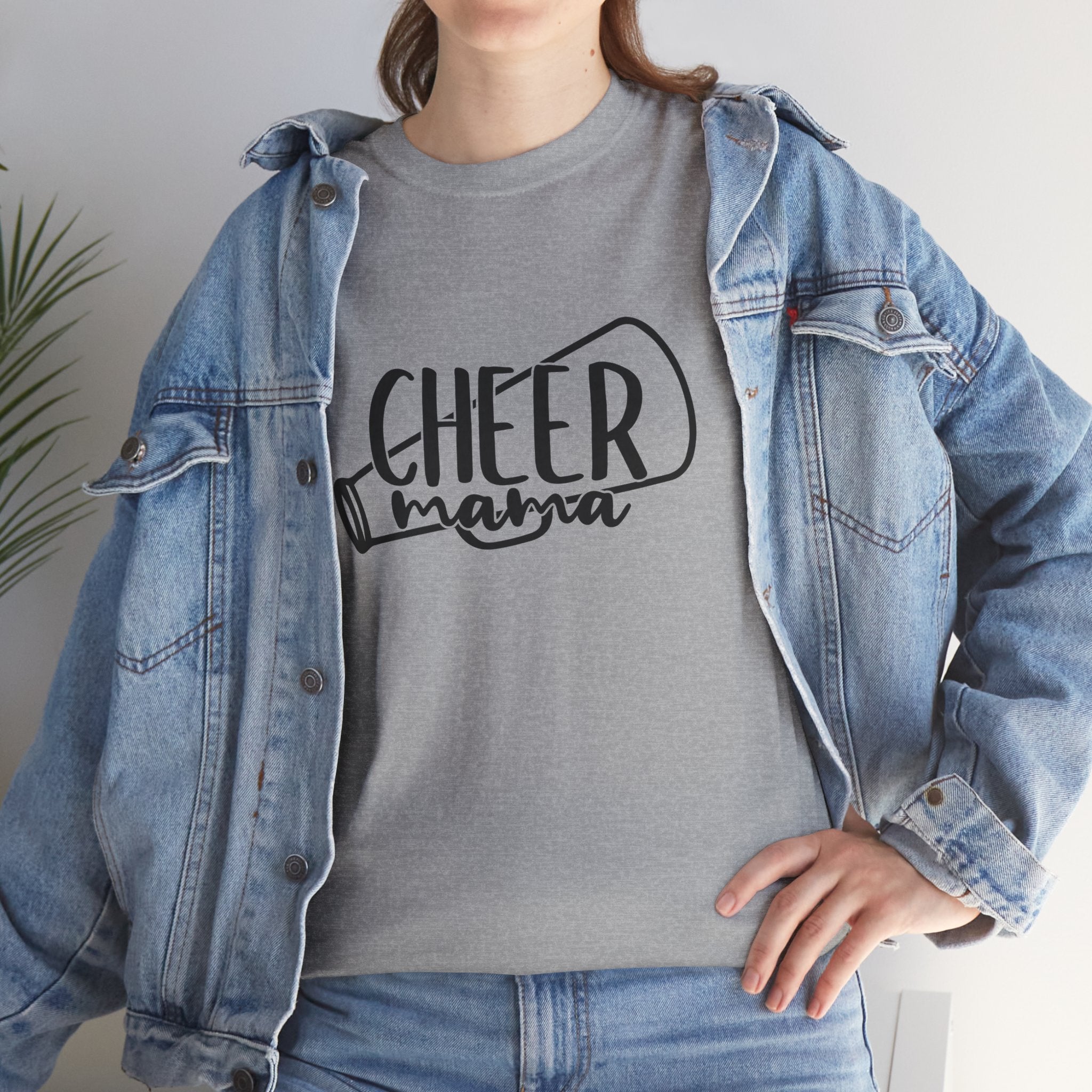 Women's Cheer Mama Mom Cute Graphic Novelty Tee