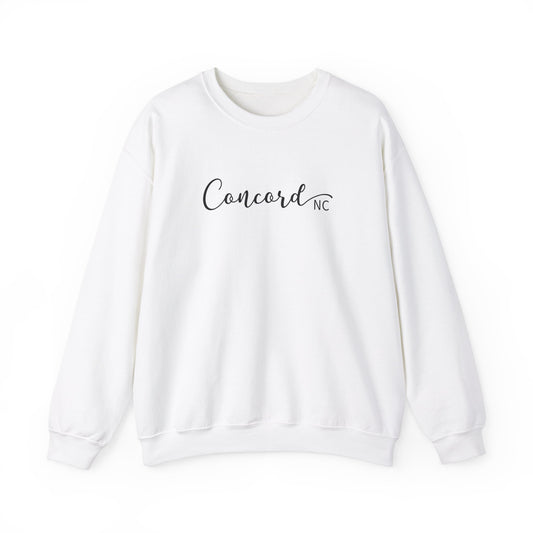 Concord North Carolina NC State Cursive Crewneck Sweatshirt