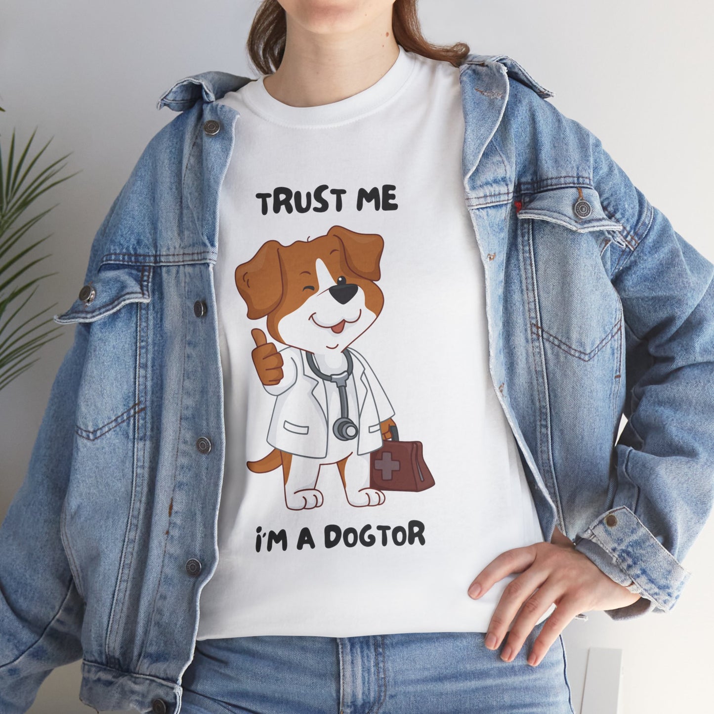 Trust Me I'm A Dogtor Funny Meme Graphic Novelty Gift Unisex T-Shirt