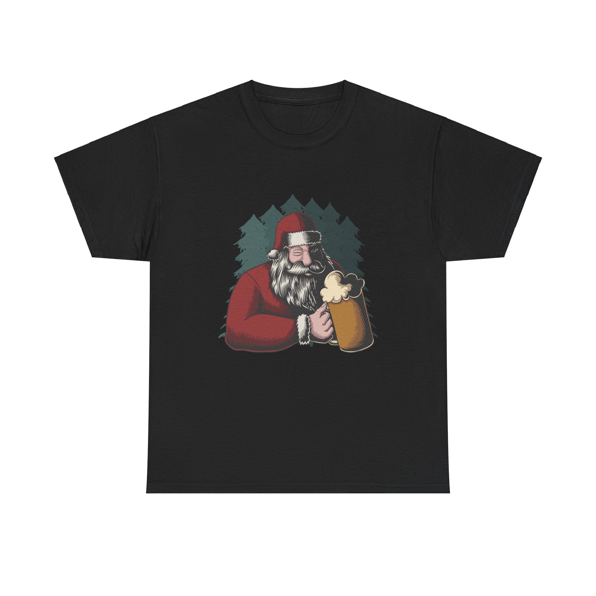 Santa Beer Drinking Christmas Holiday Unisex T-Shirt