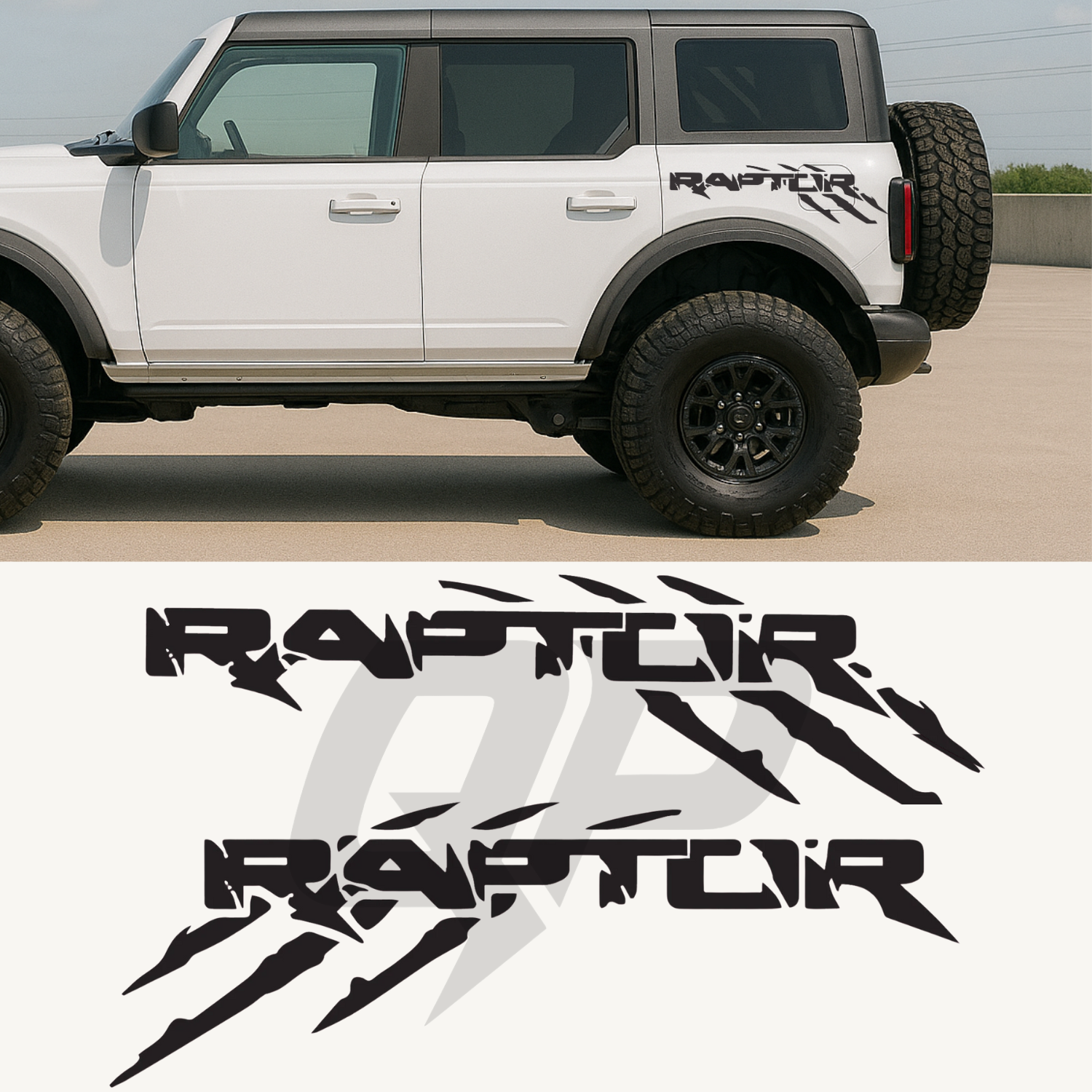 Ford Bronco Raptor Fender Decal Set