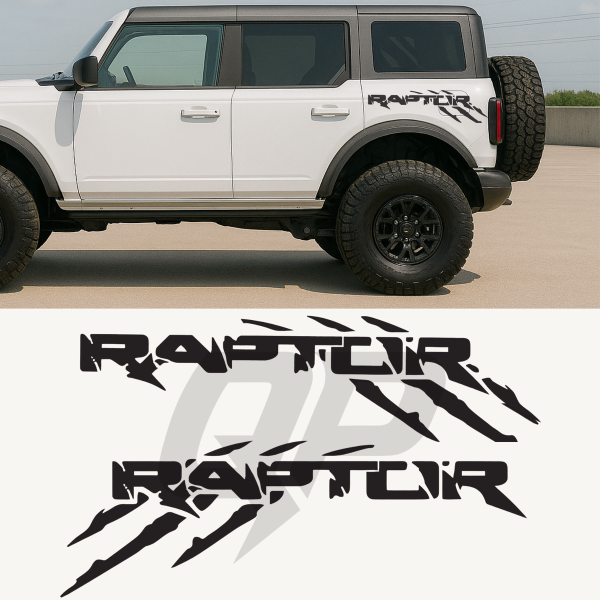 Ford Bronco Raptor Fender Decal Set