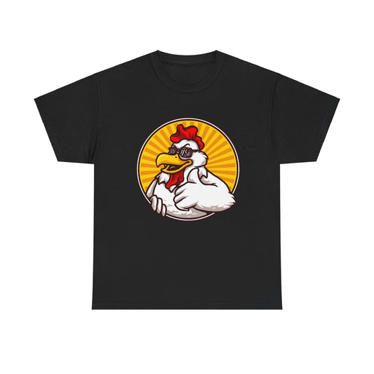 Thumbs Up Chicken Funny Unisex Graphic Novelty T-Shirt