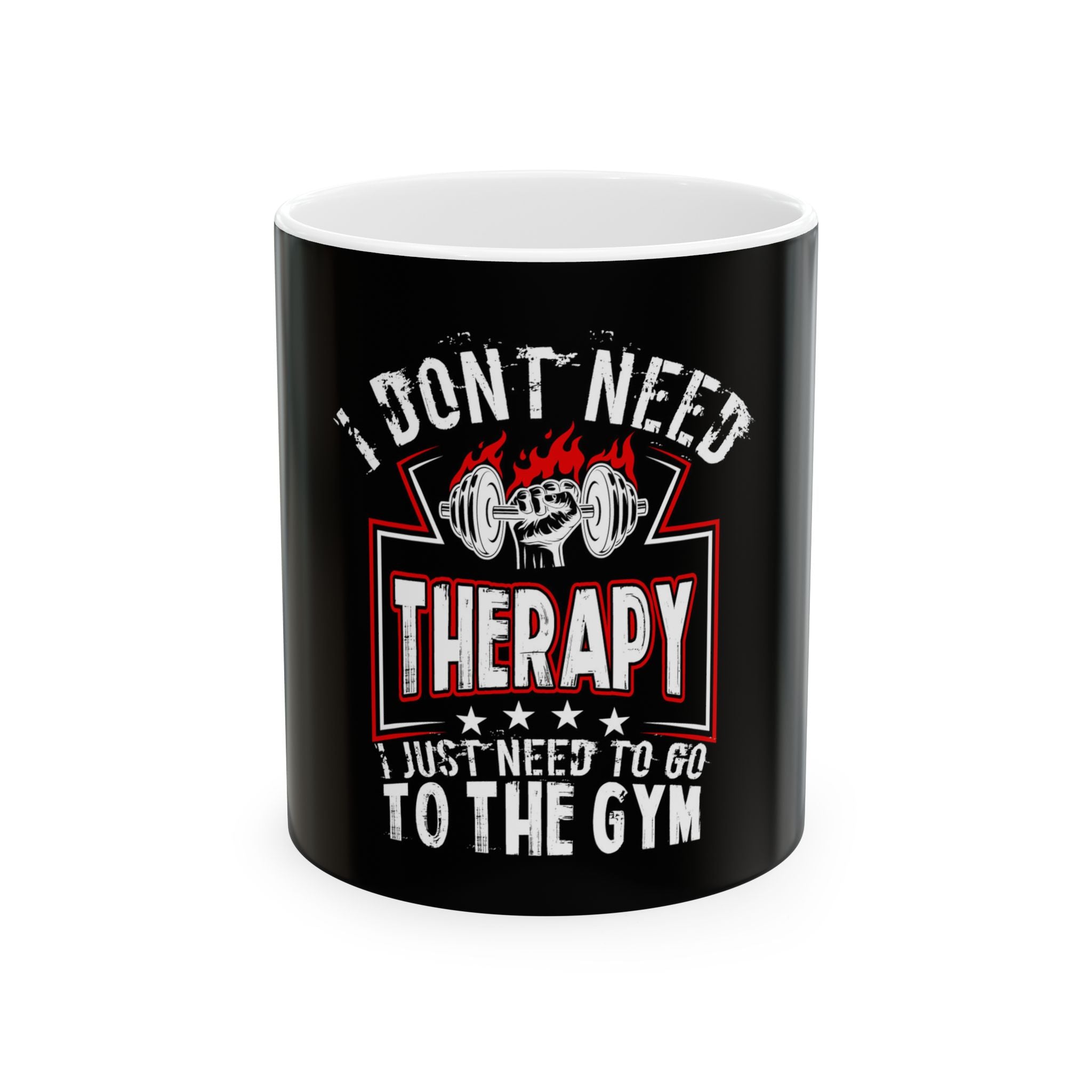 Gym Therapy Fitness Ceramic Coffee Mug