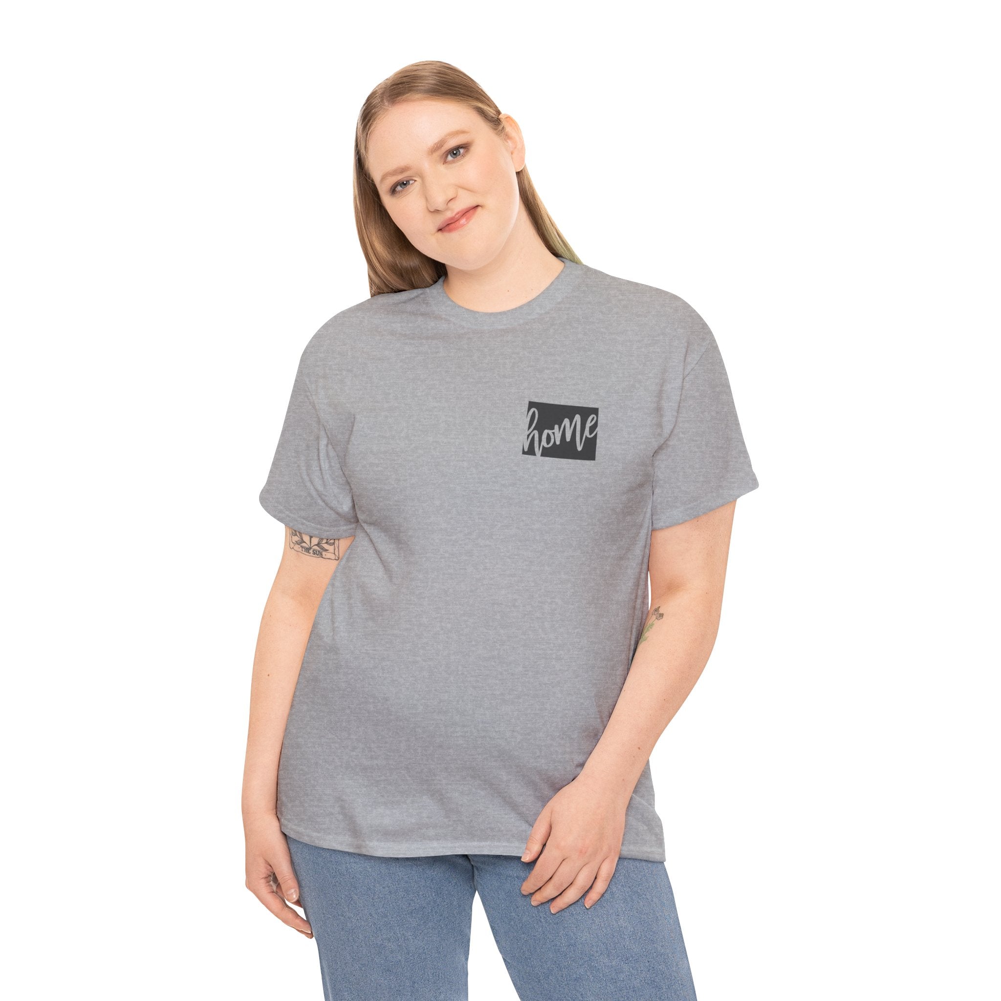 Colorado CO Home State Souvenir Men's Women's Unisex Heavy Cotton T-Shirt