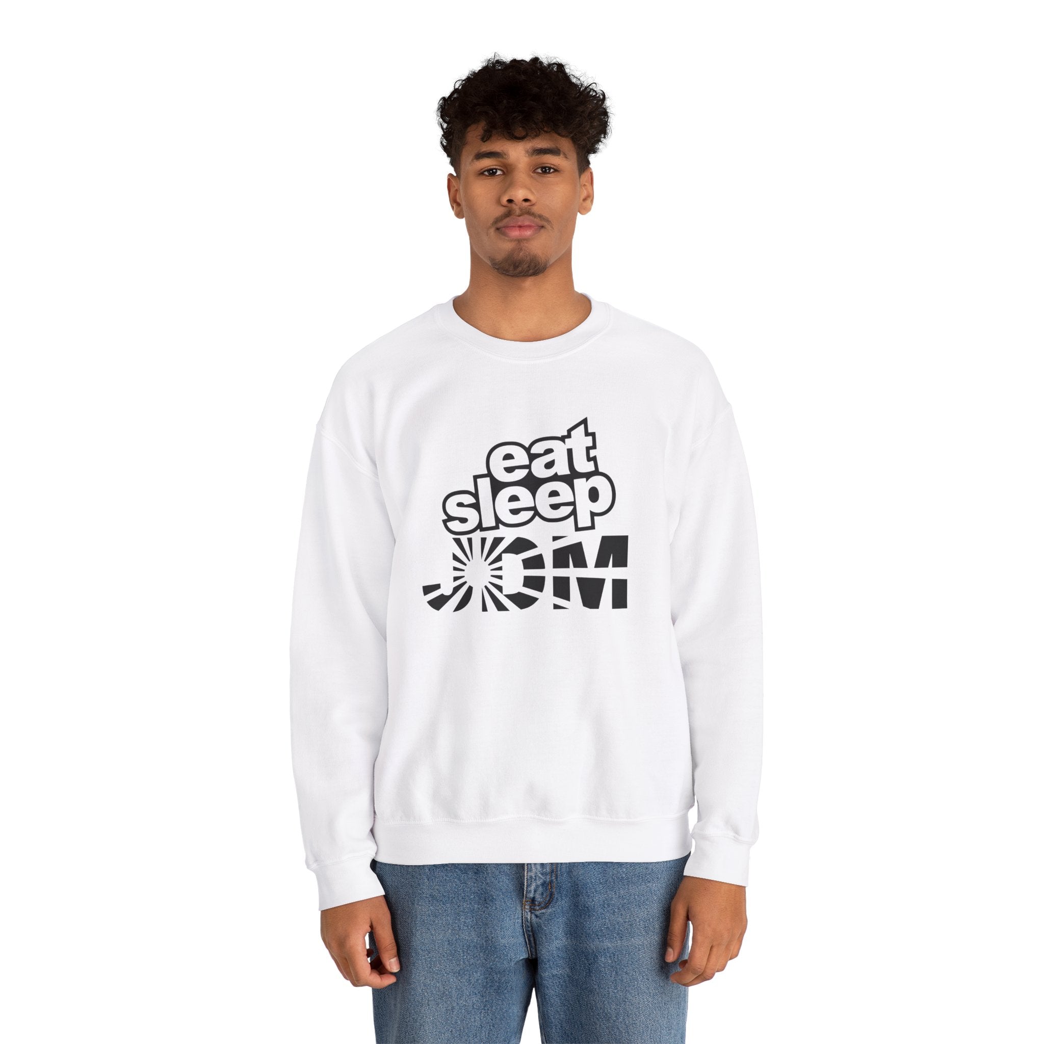 Eat Sleep JDM Car Turbo Boost Crewneck Sweatshirt