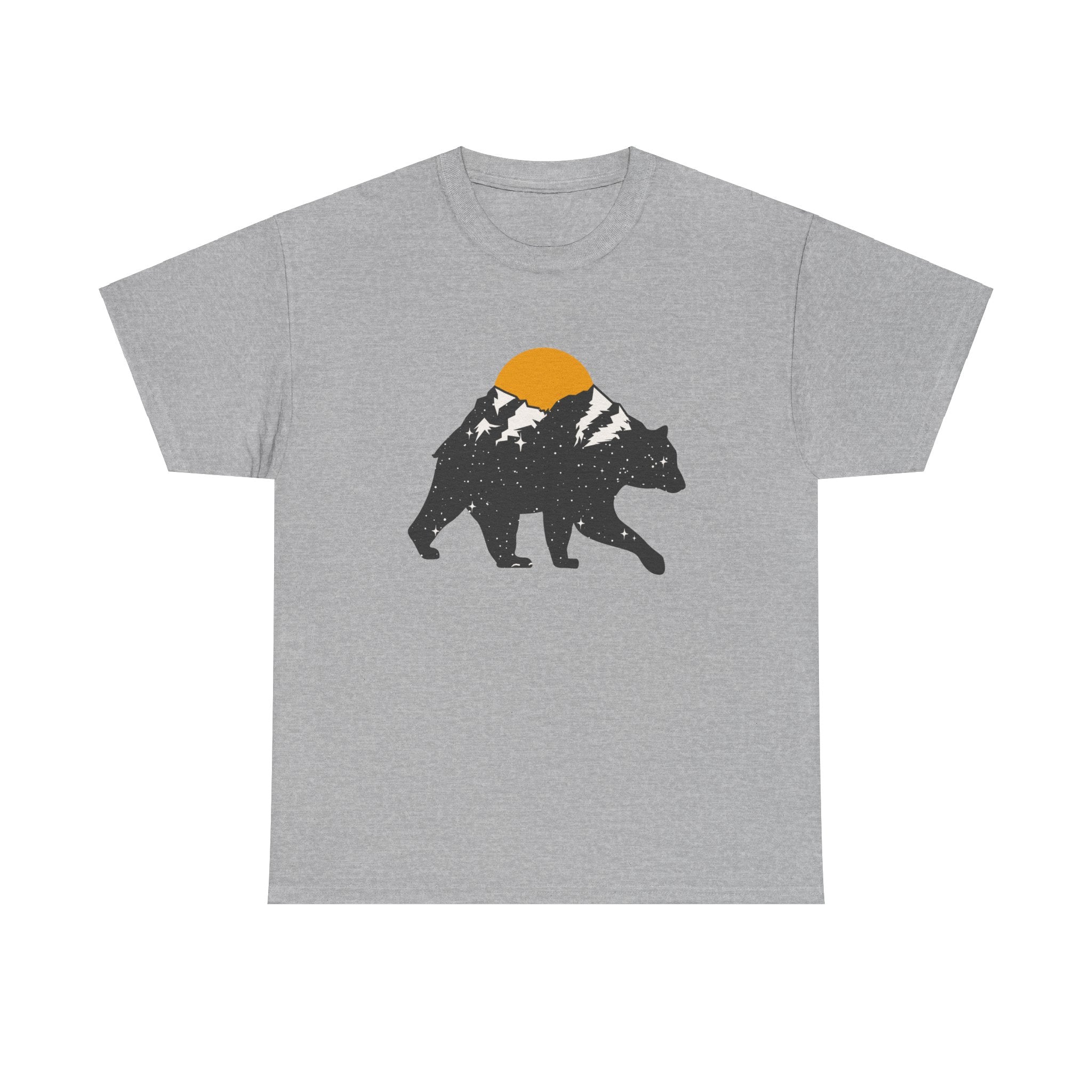 Outdoor Camping Mountains Bear Unisex Graphic Novelty Shirt Tee