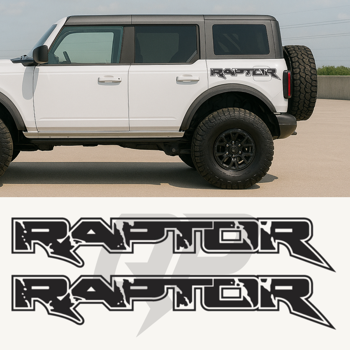 Ford Bronco Raptor Side Fender Decal Set