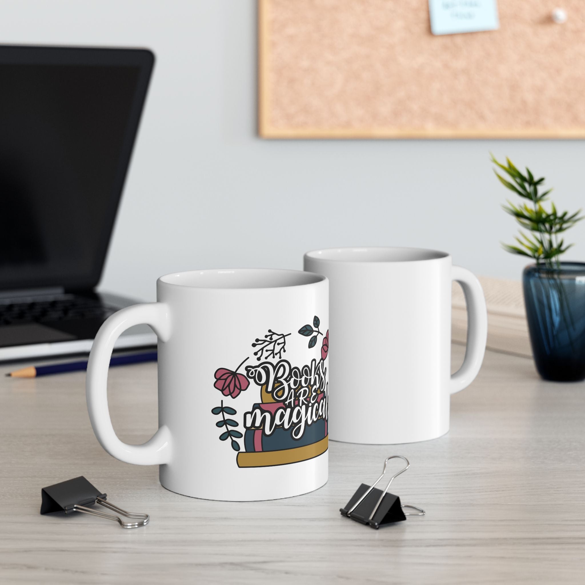 Books Are Magical Reading Ceramic Coffee Mug