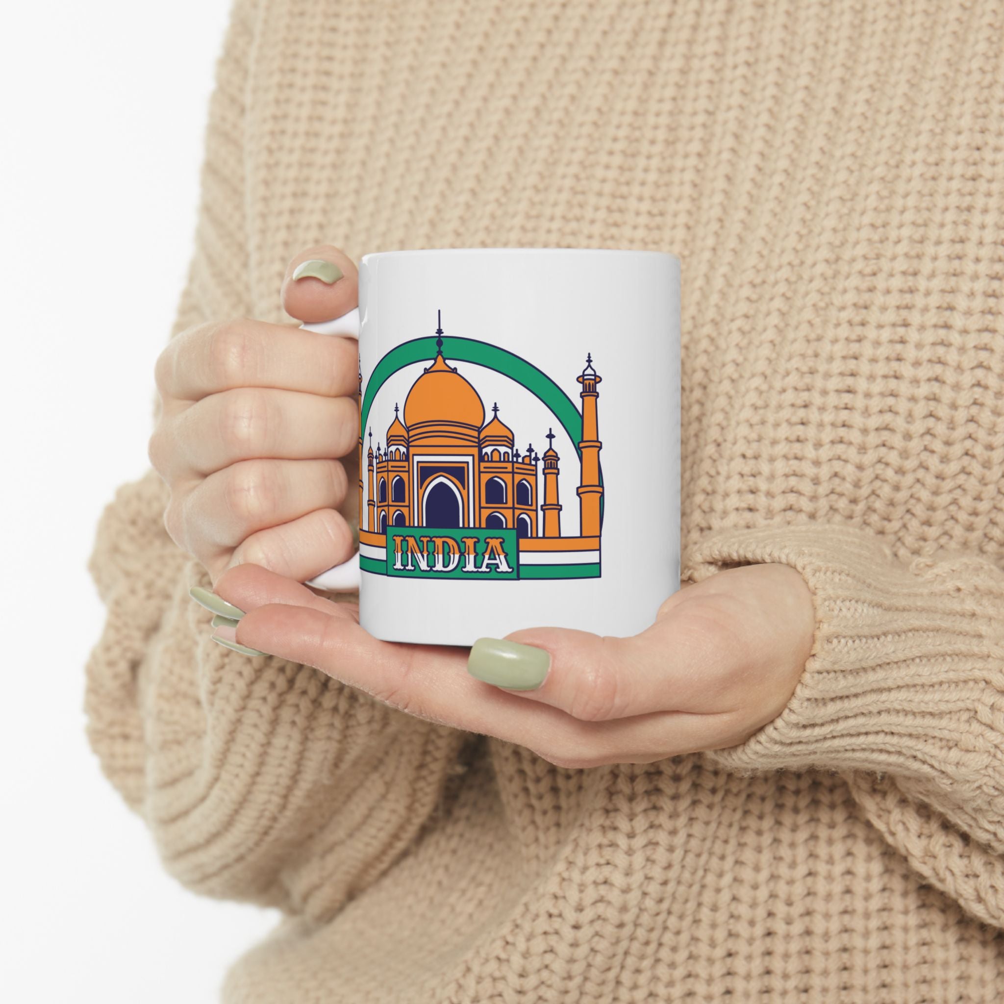 India Souvenir Travel Ceramic Coffee Mug