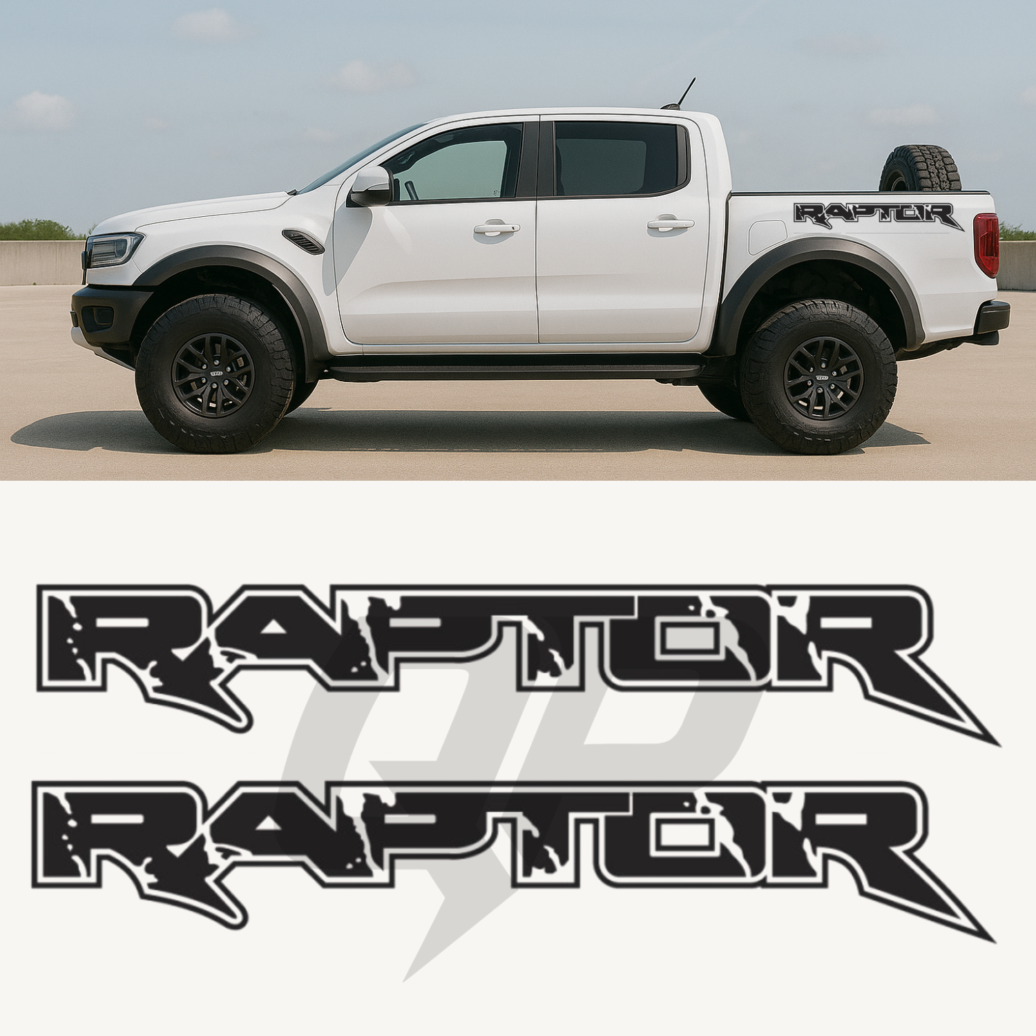 Ford Ranger Raptor Side Decal Graphic Set