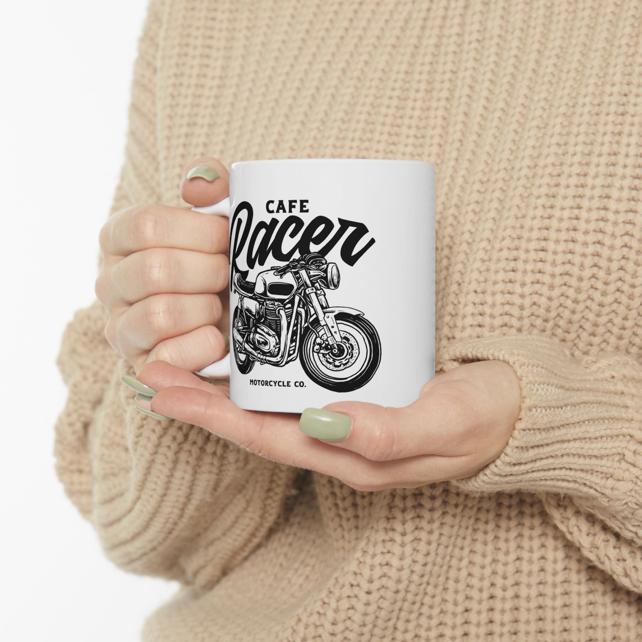 Cafe Racer Motorcycle Vintage Retro Coffee Ceramic Mug