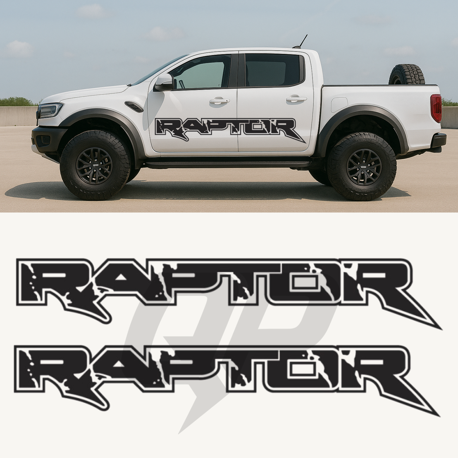 Ford Ranger Raptor Full Side Decal Graphic Set