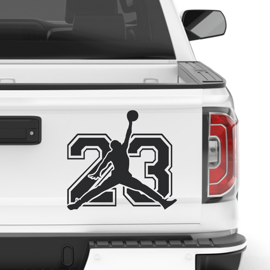 Michael Jordan 23 Basketball Sport Fan Truck Car Decal Sticker