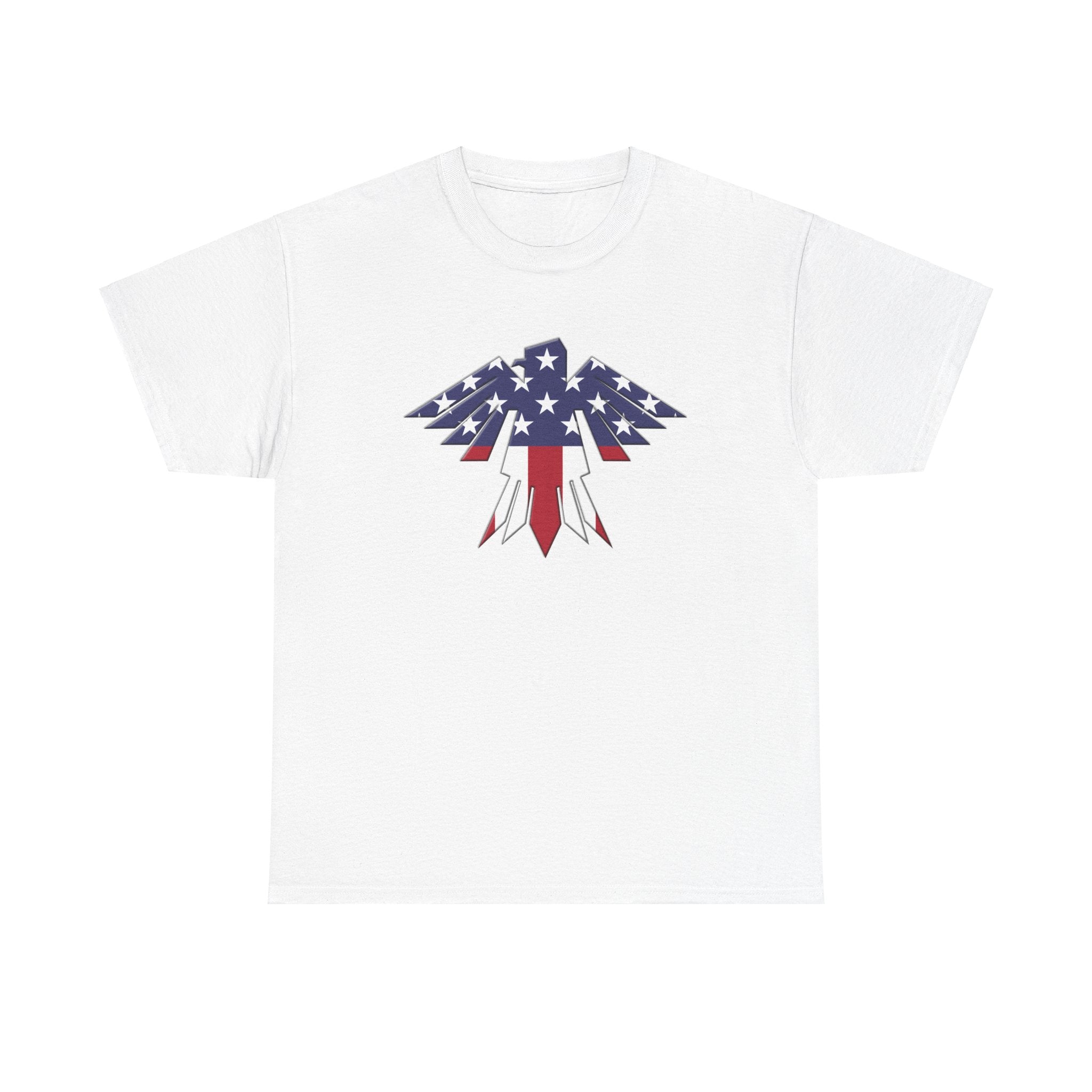 Patriotic Eagle USA Flag Unisex Heavy Cotton Tee