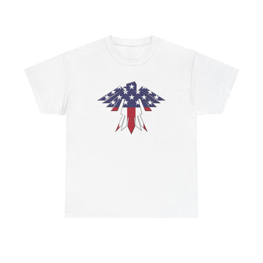 Patriotic Eagle USA Flag Unisex Heavy Cotton Tee