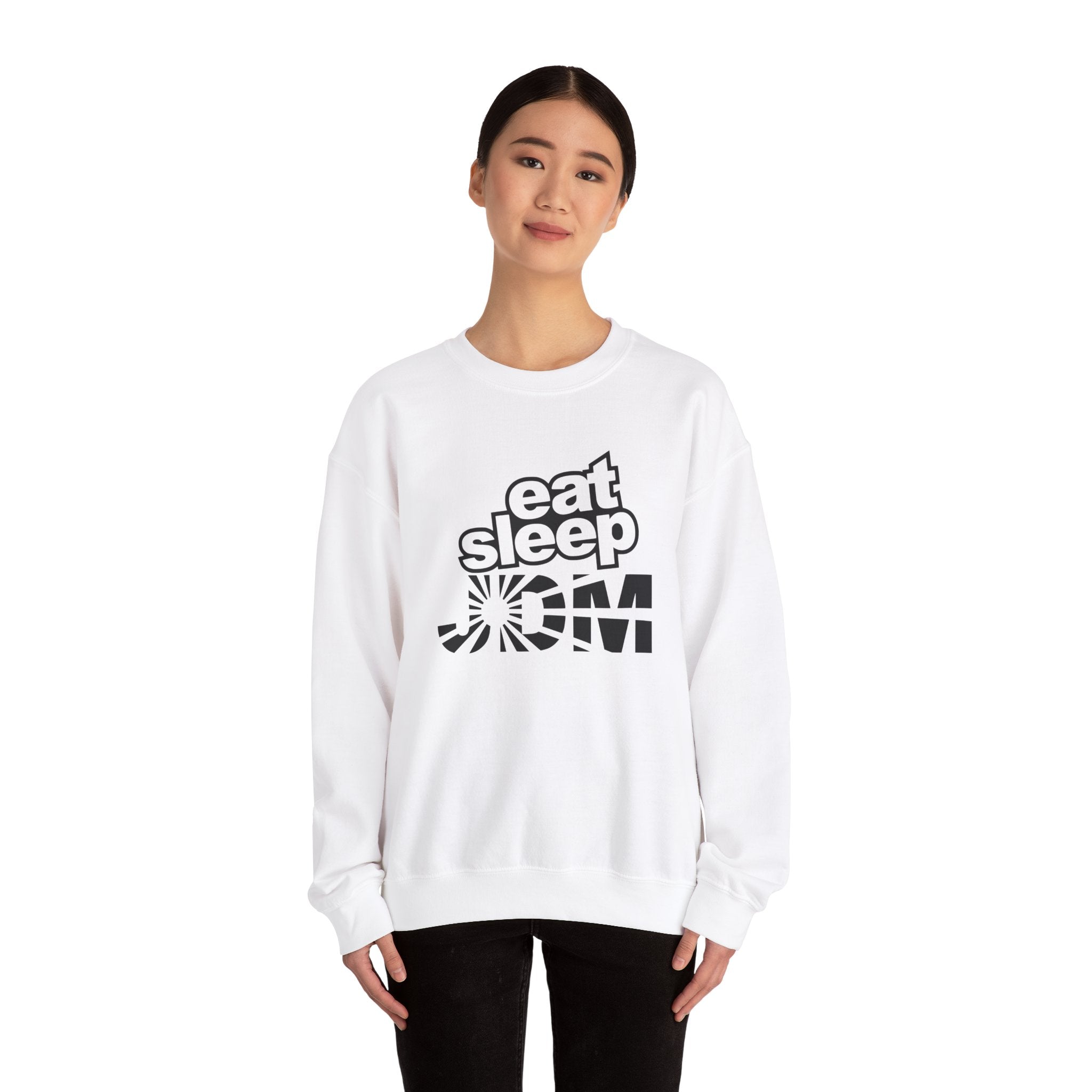 Eat Sleep JDM Car Turbo Boost Crewneck Sweatshirt