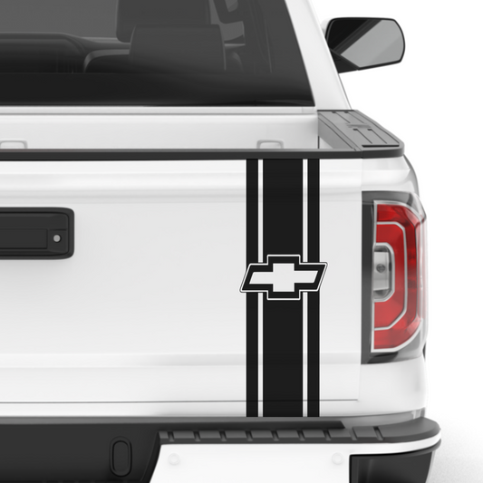 Chevy Logo Racing Strip For Hood Bedside Truck Car Decal Sticker