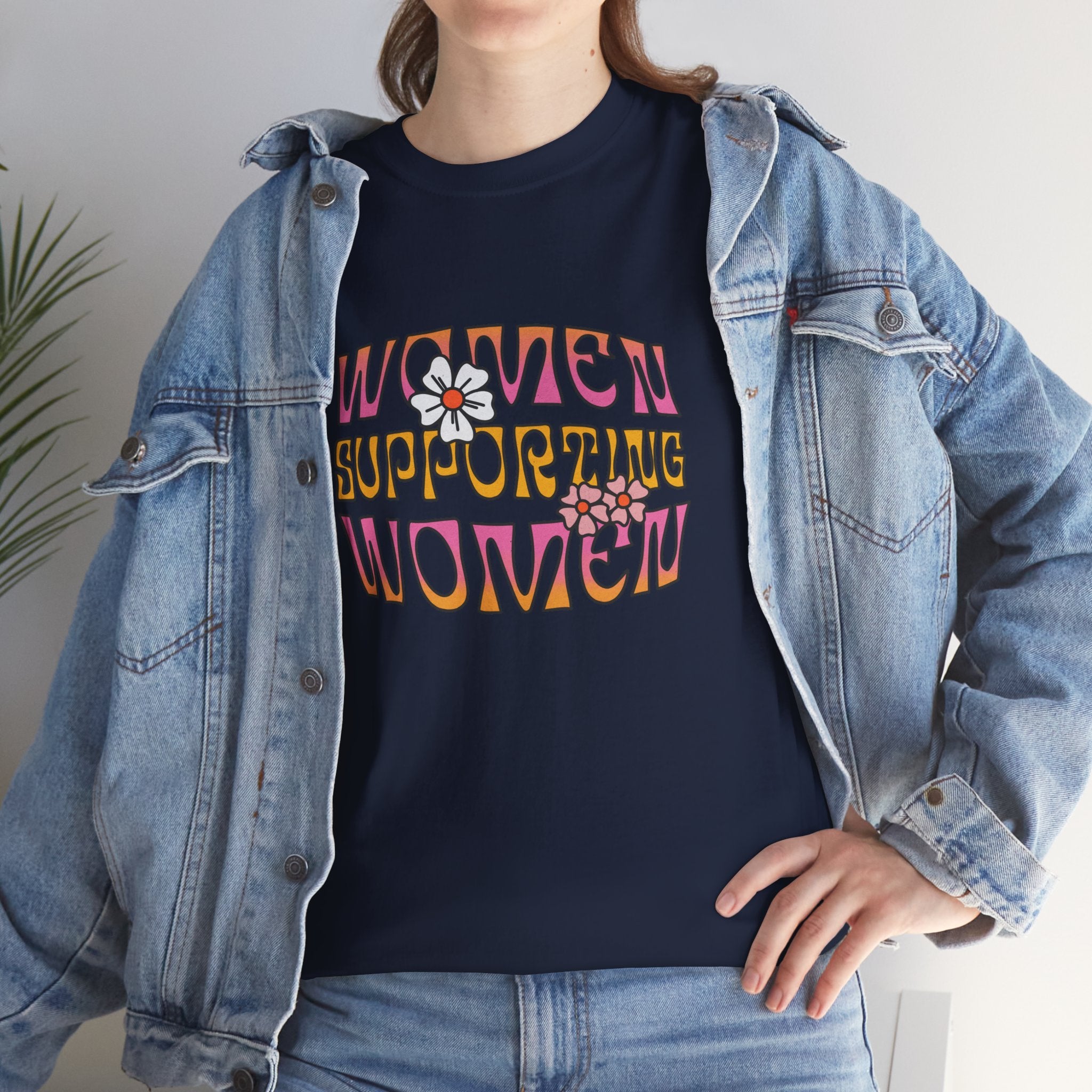 Woman Supporting Woman Feminism Gift Unisex Graphic Novelty Shirt Tee