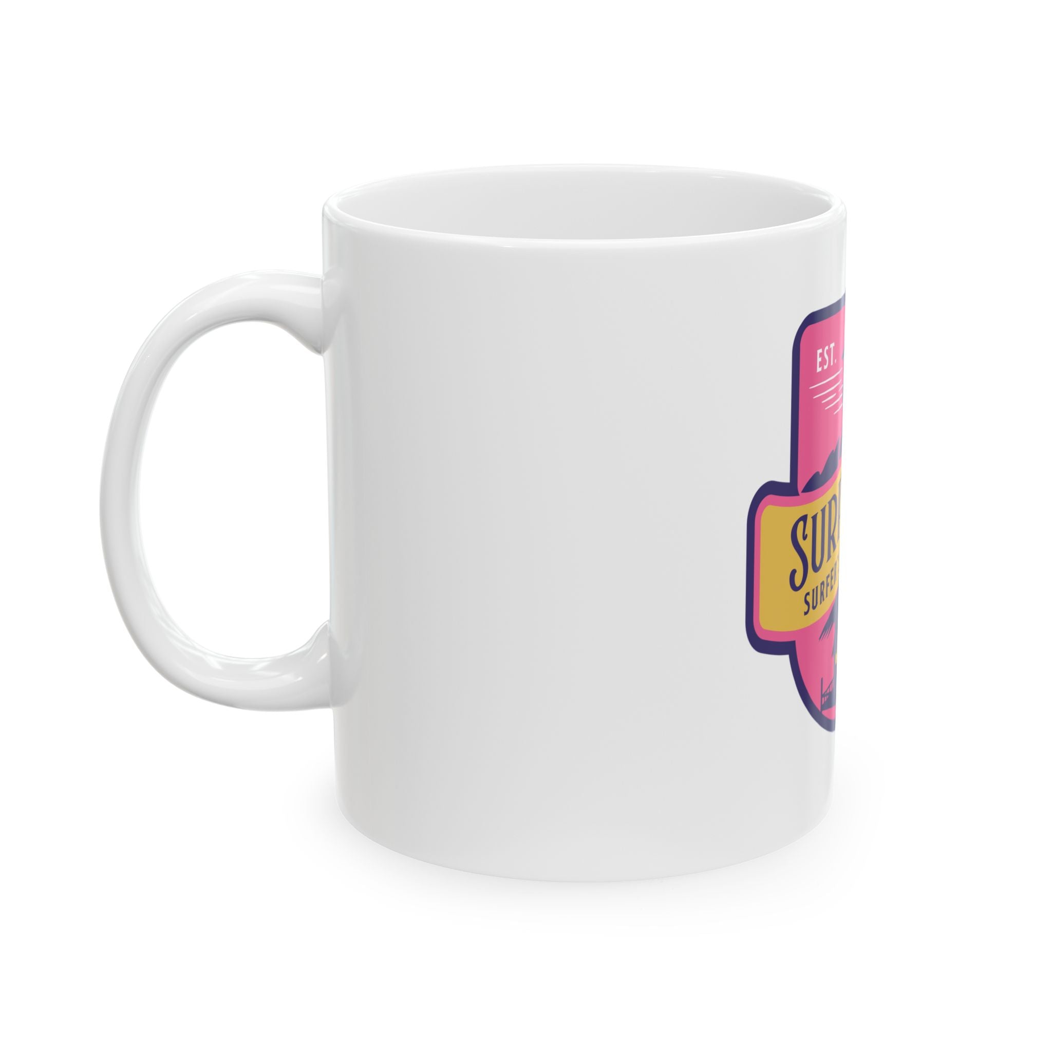 Surf Shack Retro Graphic Novelty Ceramic Coffee Mug