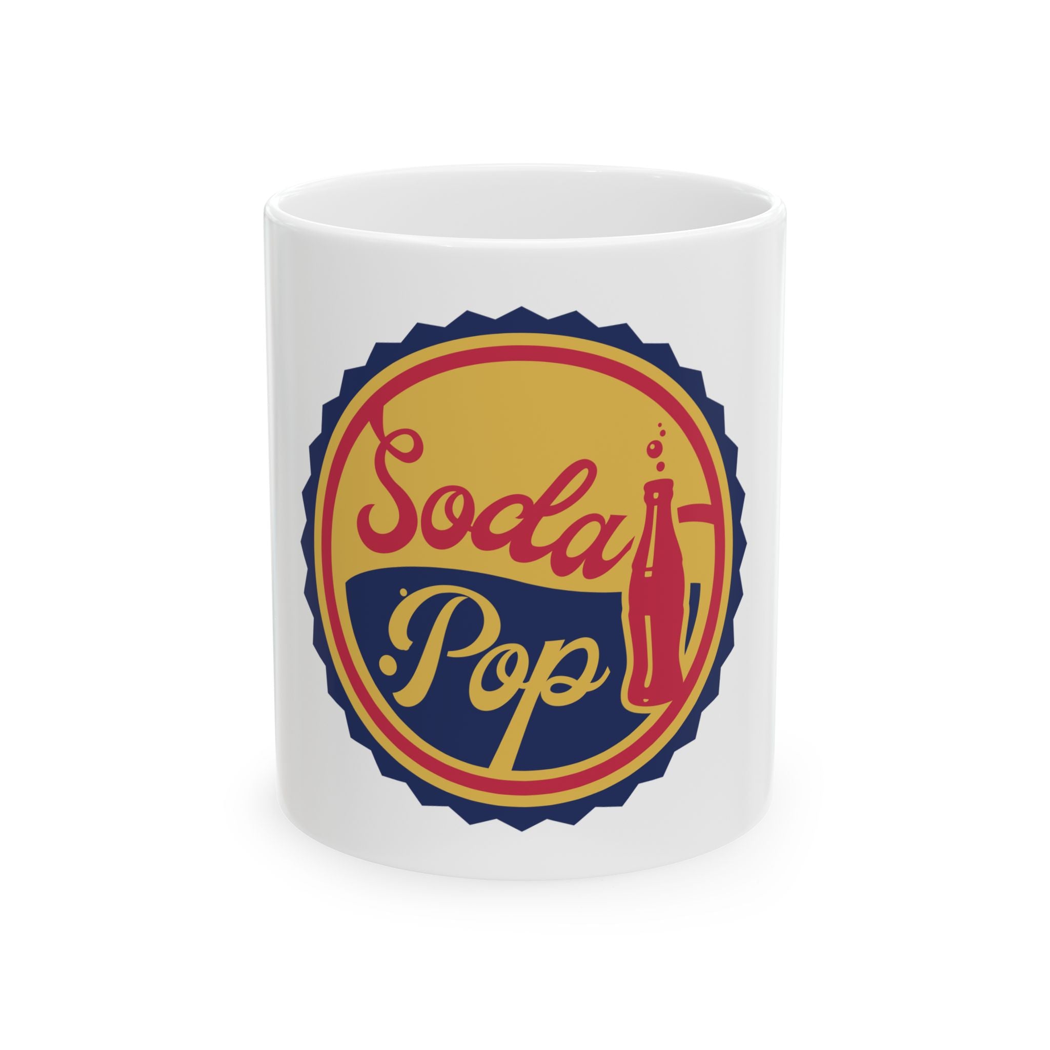 Retro Soda Pop Graphic Novelty Ceramic Coffee Mug