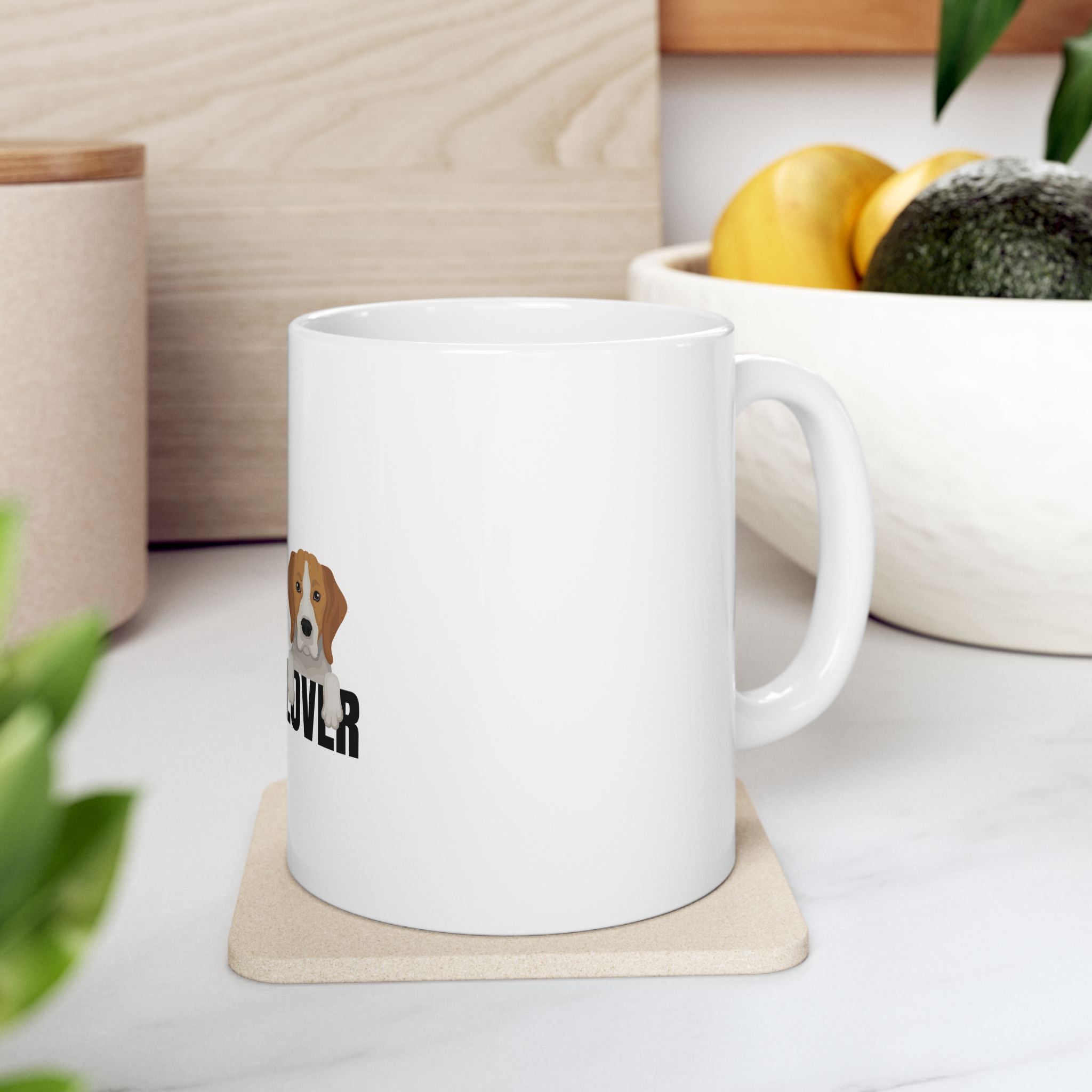 Big Beagle Lover Dog Graphic Novelty Ceramic Coffee Mug Gift