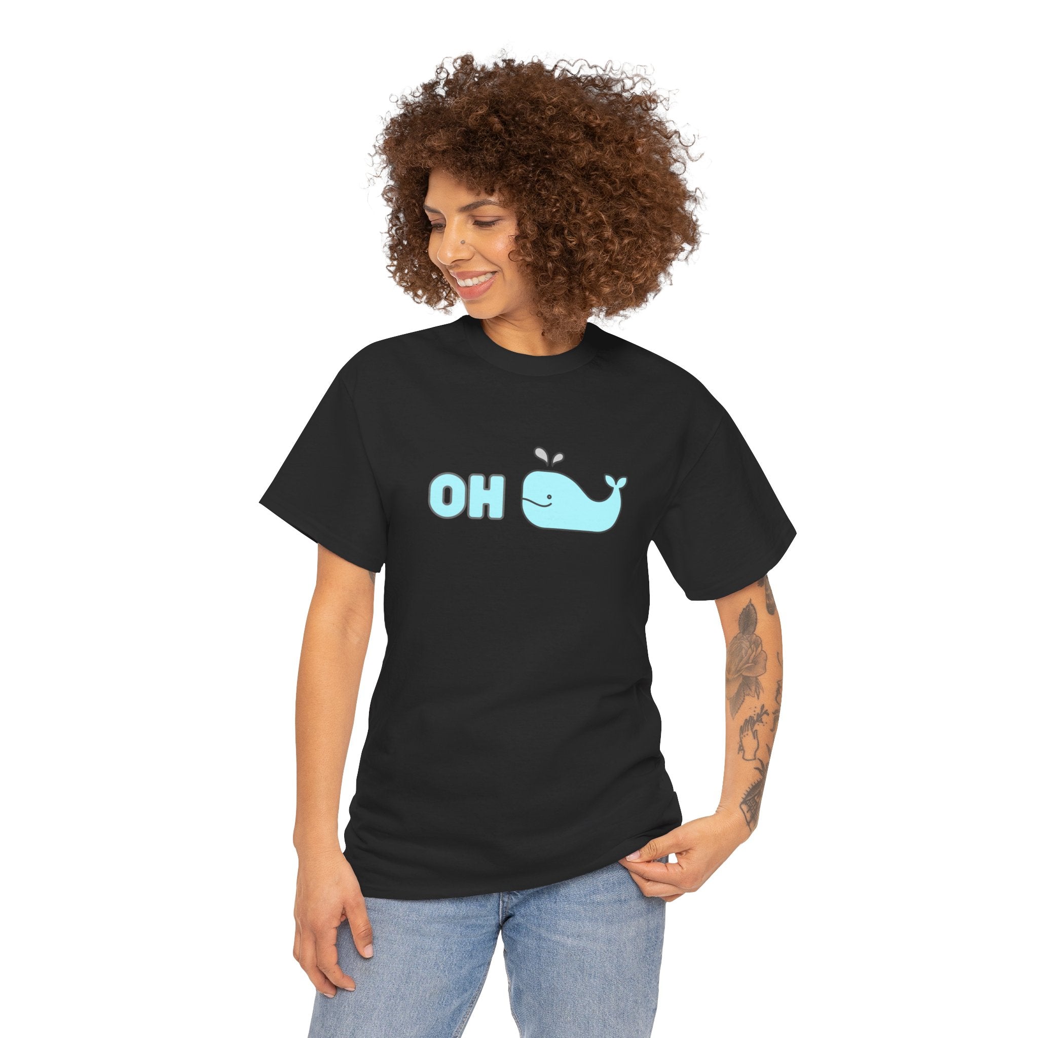 Oh Whale Funny Cute Graphic Novelty Gift Unisex T-Shirt