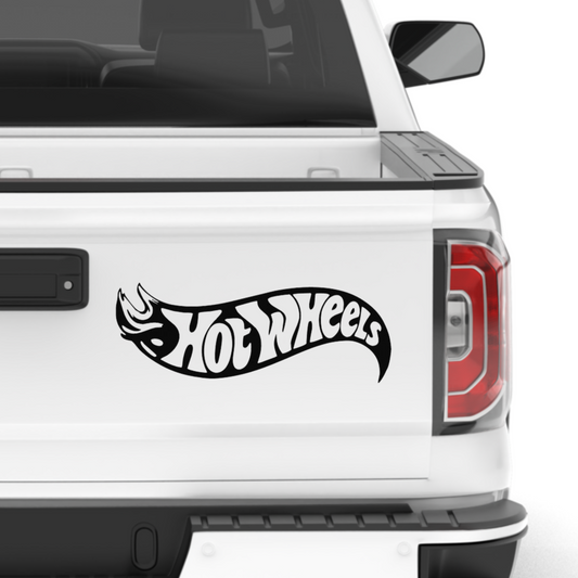 Hot Wheels Logo Truck Car Decal Sticker