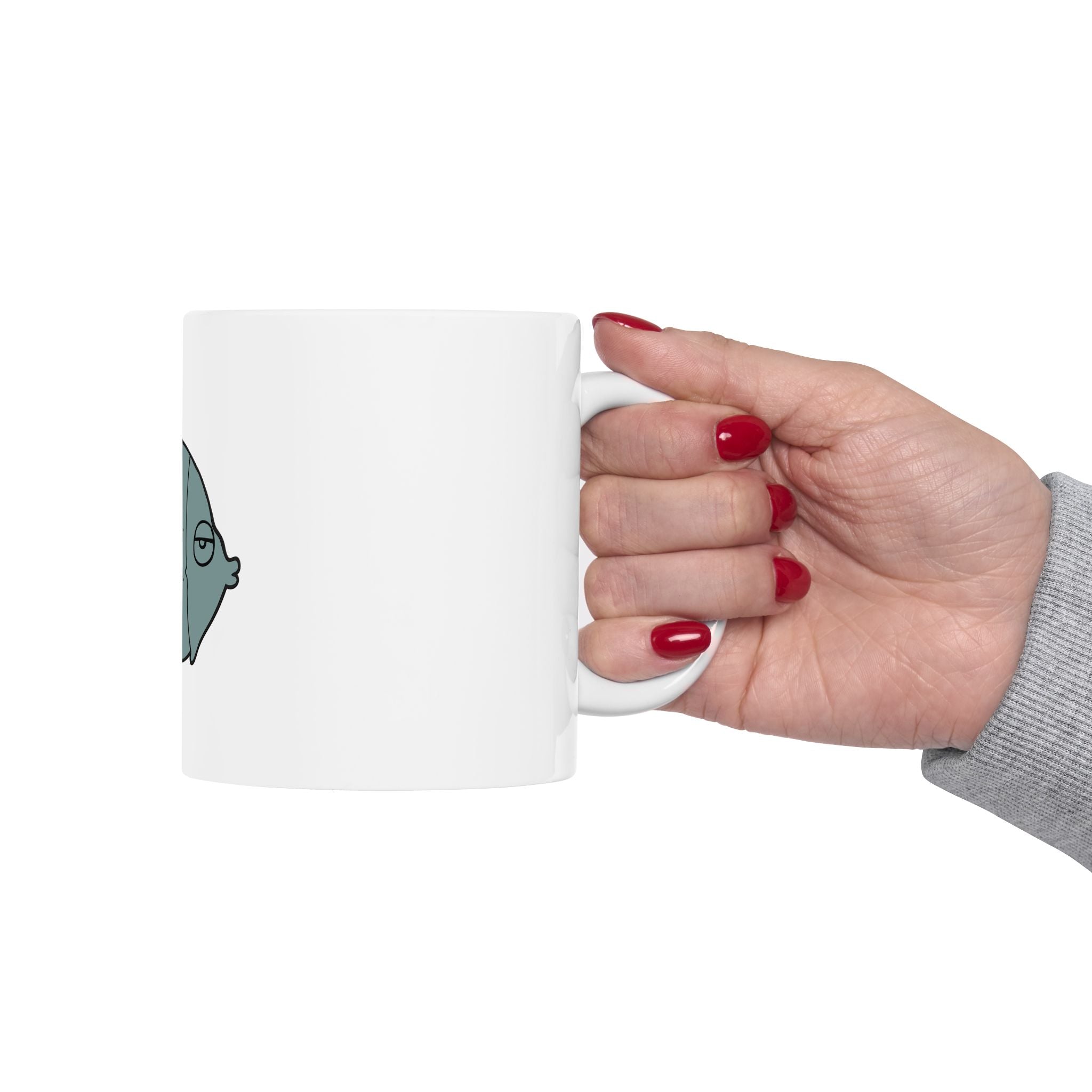 Cute Cartoon Fish Graphic Novelty Ceramic Coffee Mug