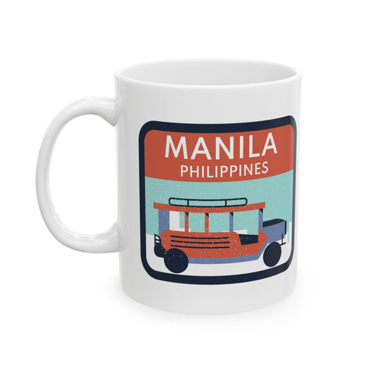 Manila Philippines Souvenir Travel Ceramic Coffee Mug