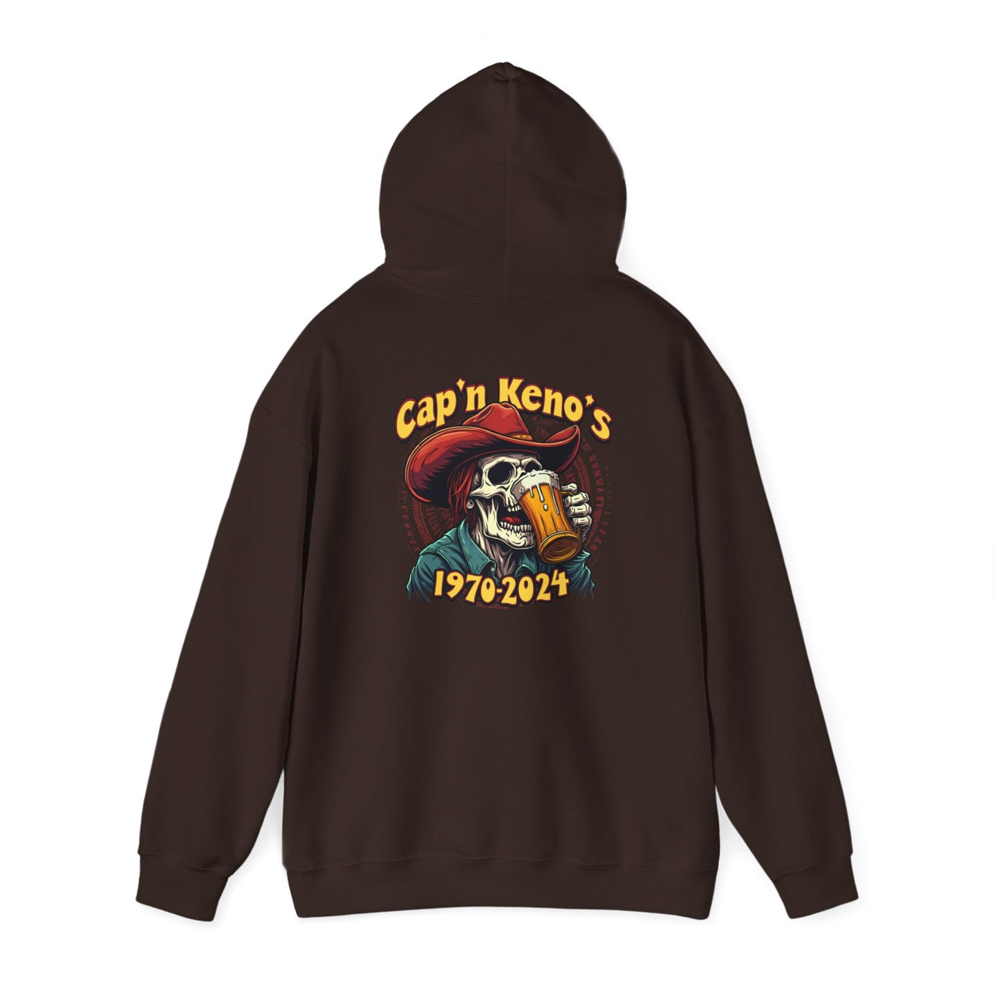 Cap'n Kenos Vintage Skull Graphic Unisex Hoodie