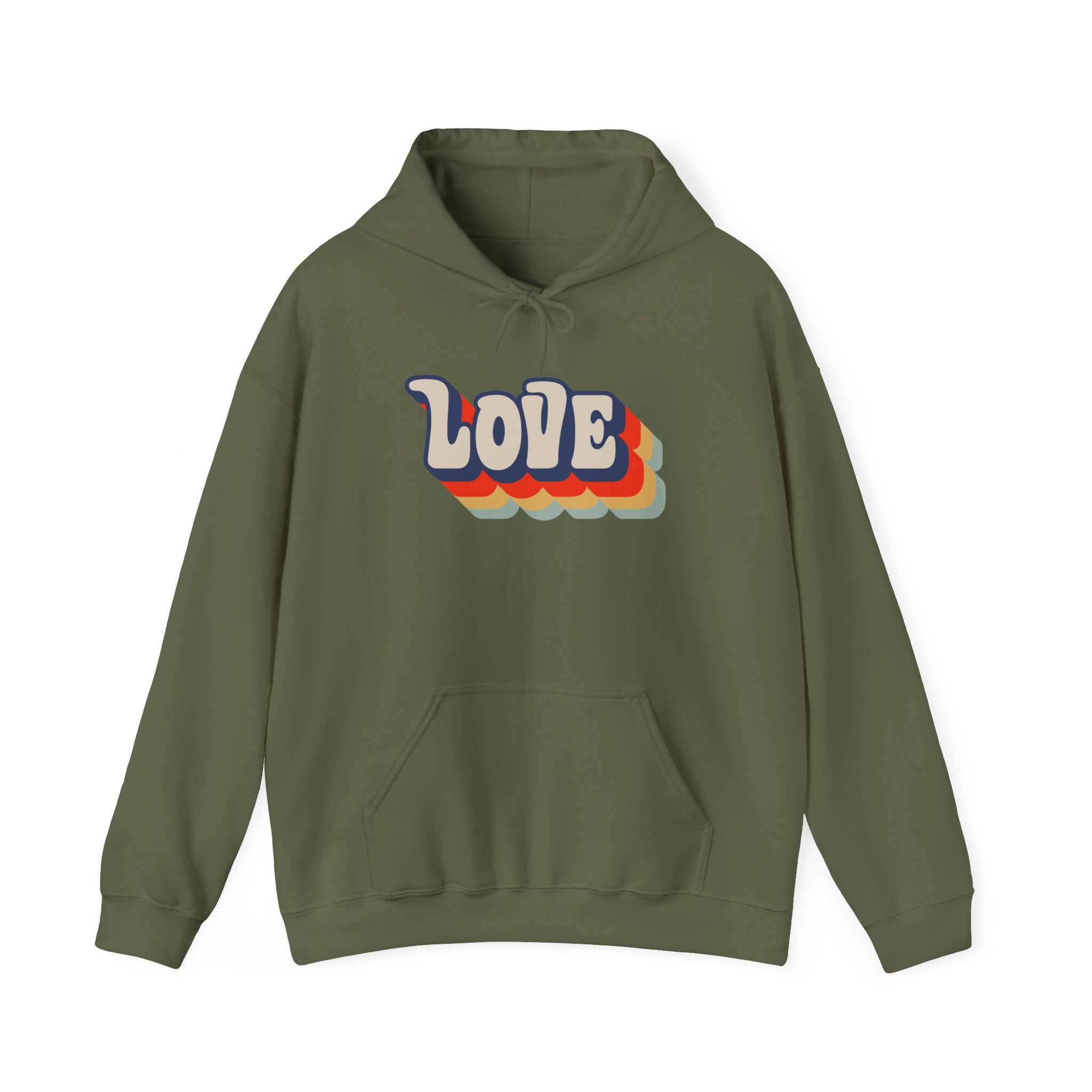 Love Retro Vintage Unisex Hoodie