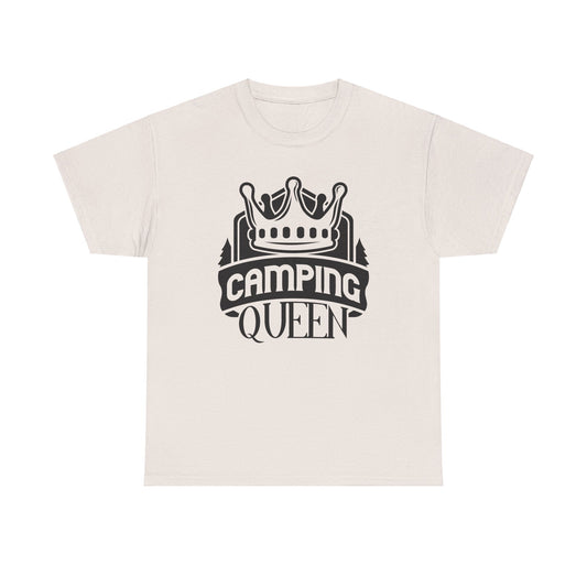 Women's Graphic T-Shirt Camping Queen Hiking Outdoors GF Wife Gift Tee