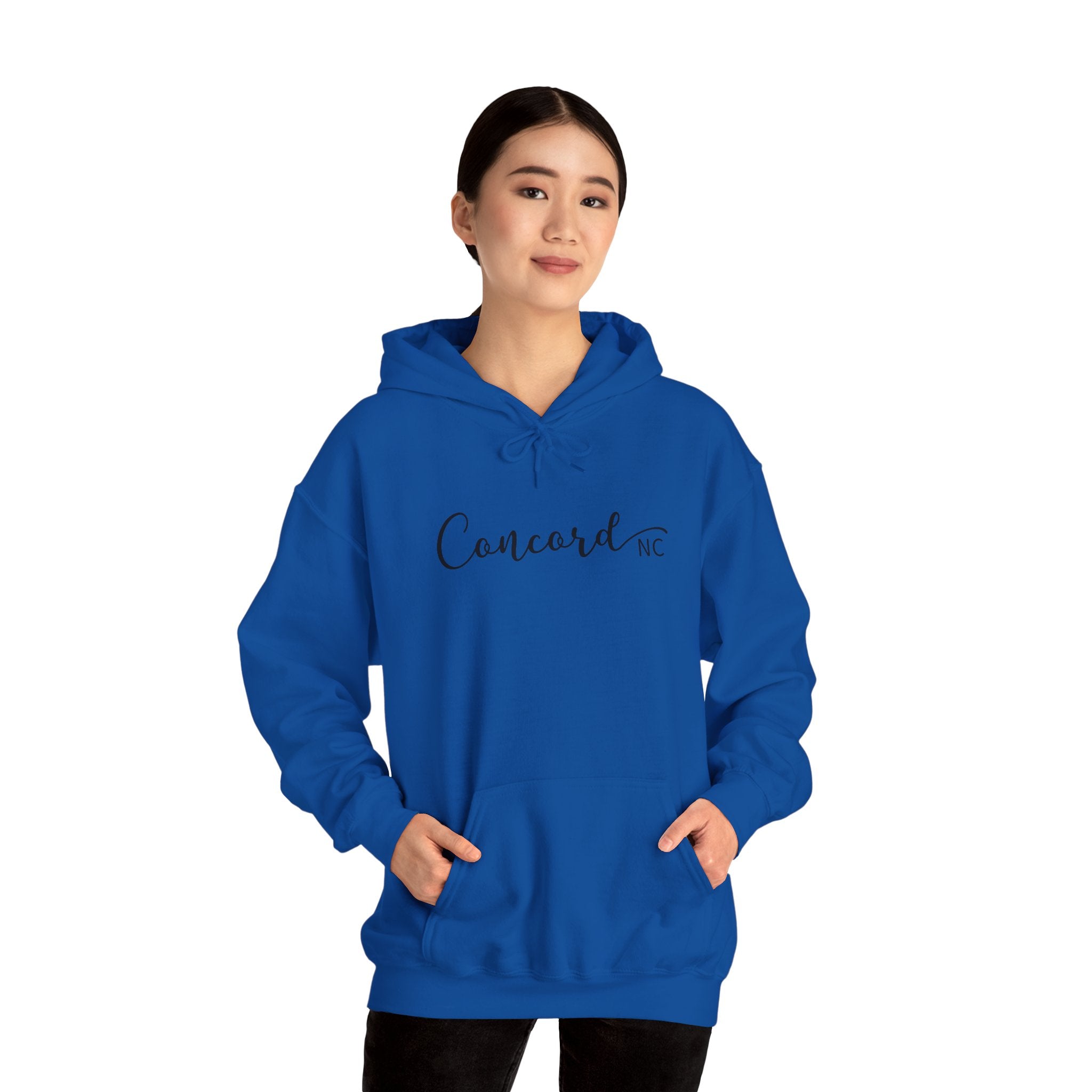 Concord North Carolina NC State Cursive Hoodie