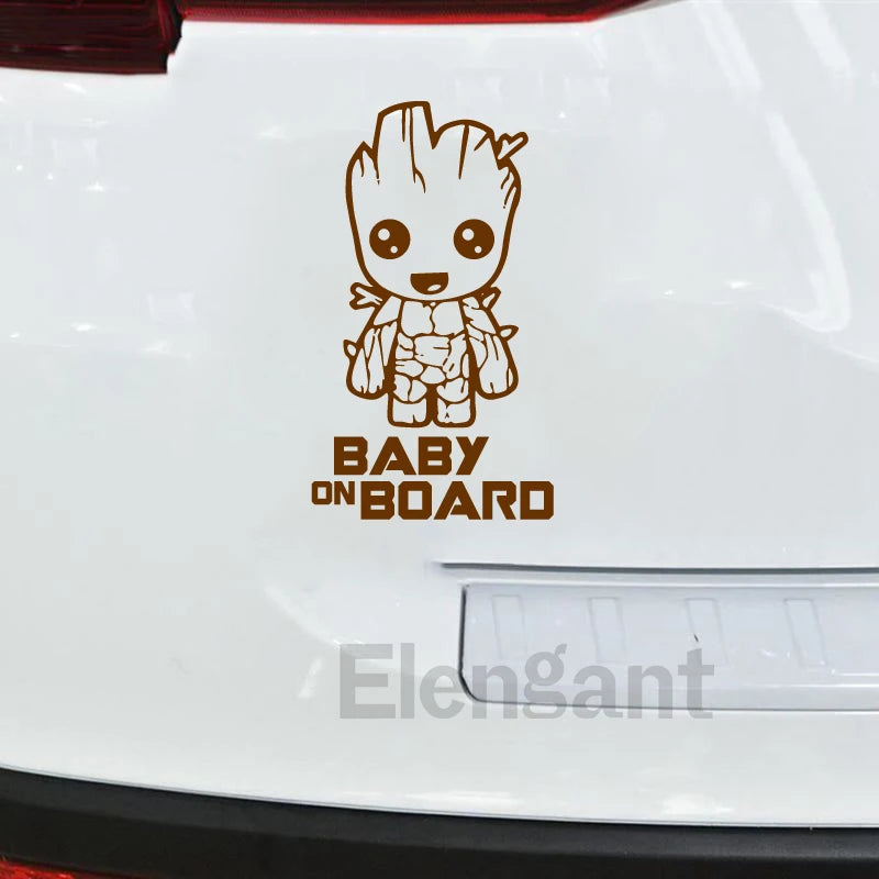 Baby on Board Vinyl Sticker - Funny Car Window Decal with Movie Characters & Quotes