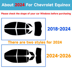 Precut Window Tint Kit for Chevrolet Equinox (2005–2026) | UV Block & Privacy Film