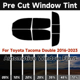 Precut Window Tint Kit for Toyota Tacoma Double Cab (2016–2023) | UV Block & Privacy Film