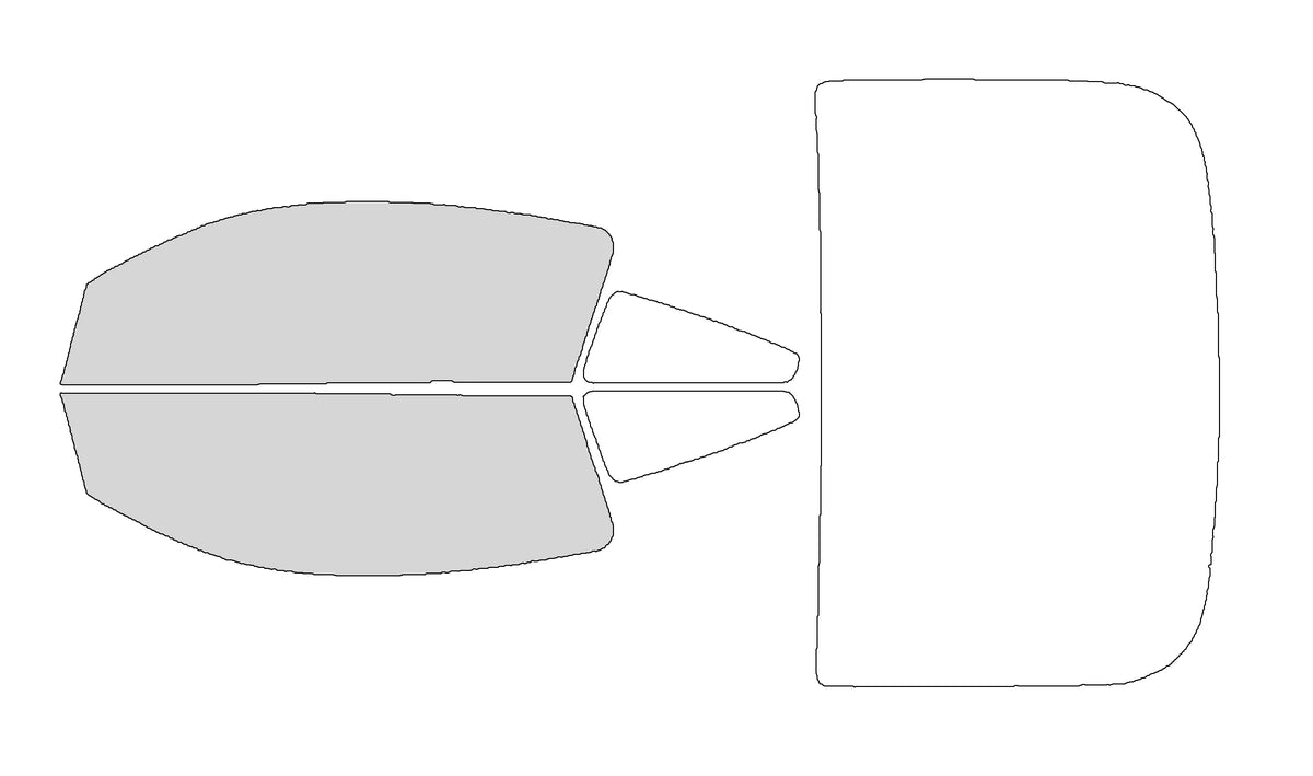 Precut Window Tint Kit for Ford Mustang Coupe (2005–2009) | UV Block & Privacy Film