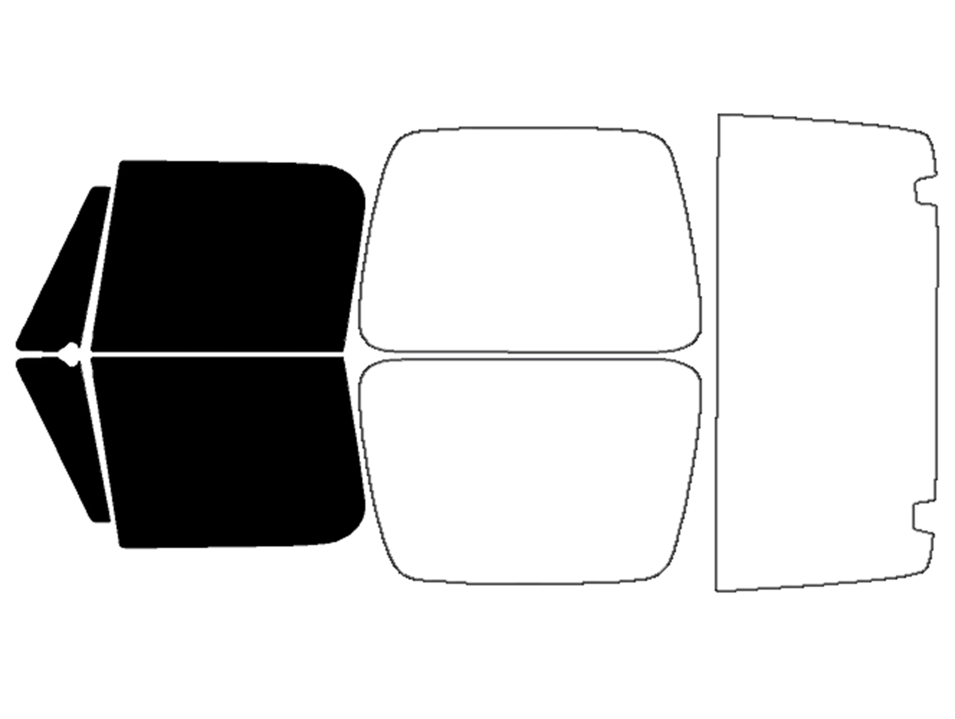 Precut Window Tint Kit for Jeep Wrangler TJ / YJ (1987–2006) | UV Block & Privacy Film