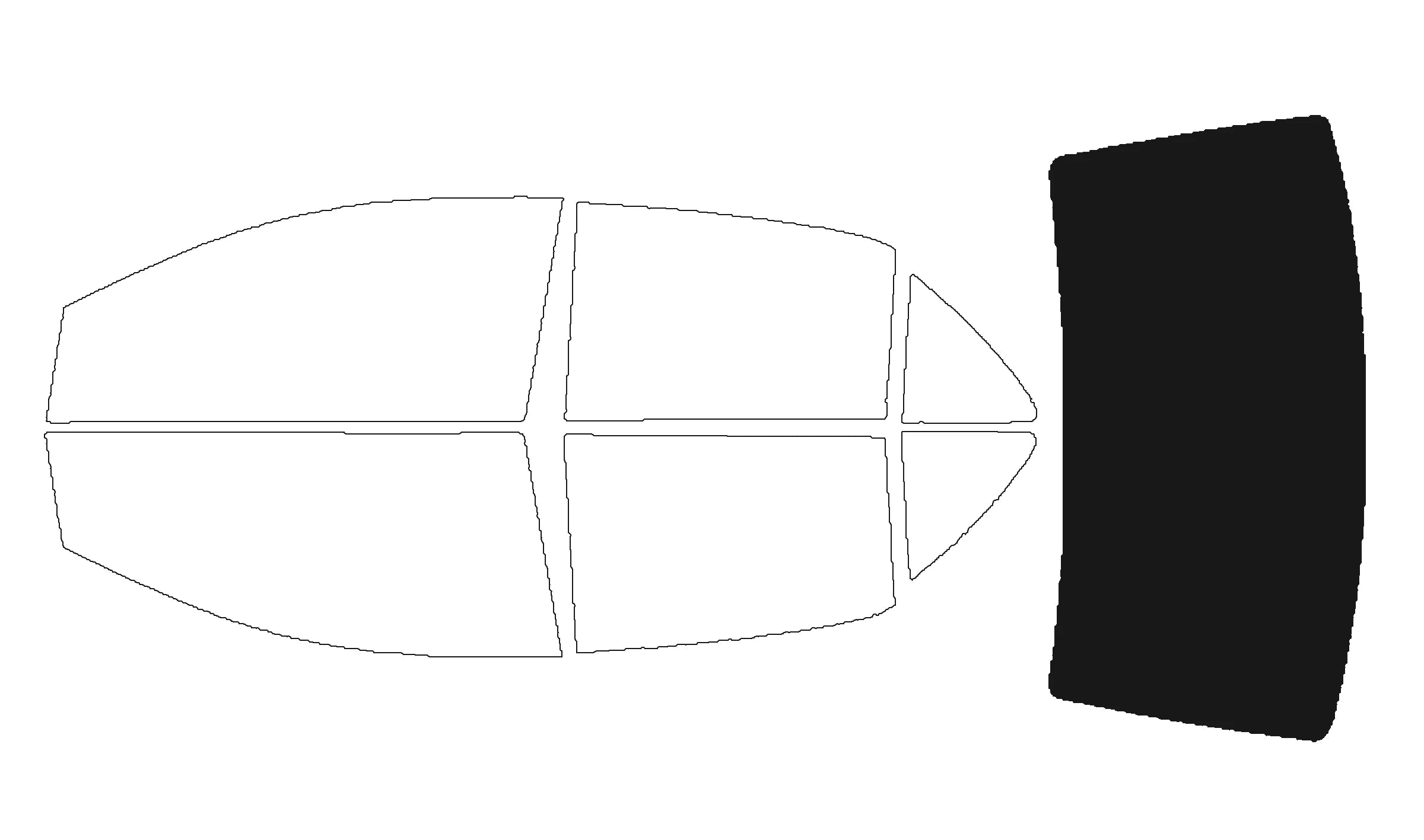 Precut Window Tint Kit for Toyota Yaris Sedan (2007–2011) | UV Block & Privacy Film
