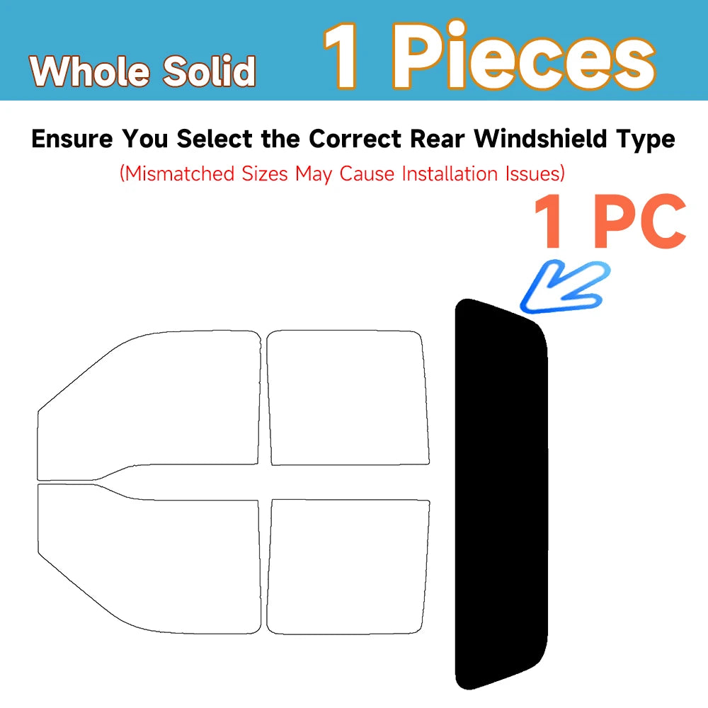 Precut Window Tint Kit for Ford F-250 / F-350 Crew Cab (2013–2016) | UV Block & Privacy Film