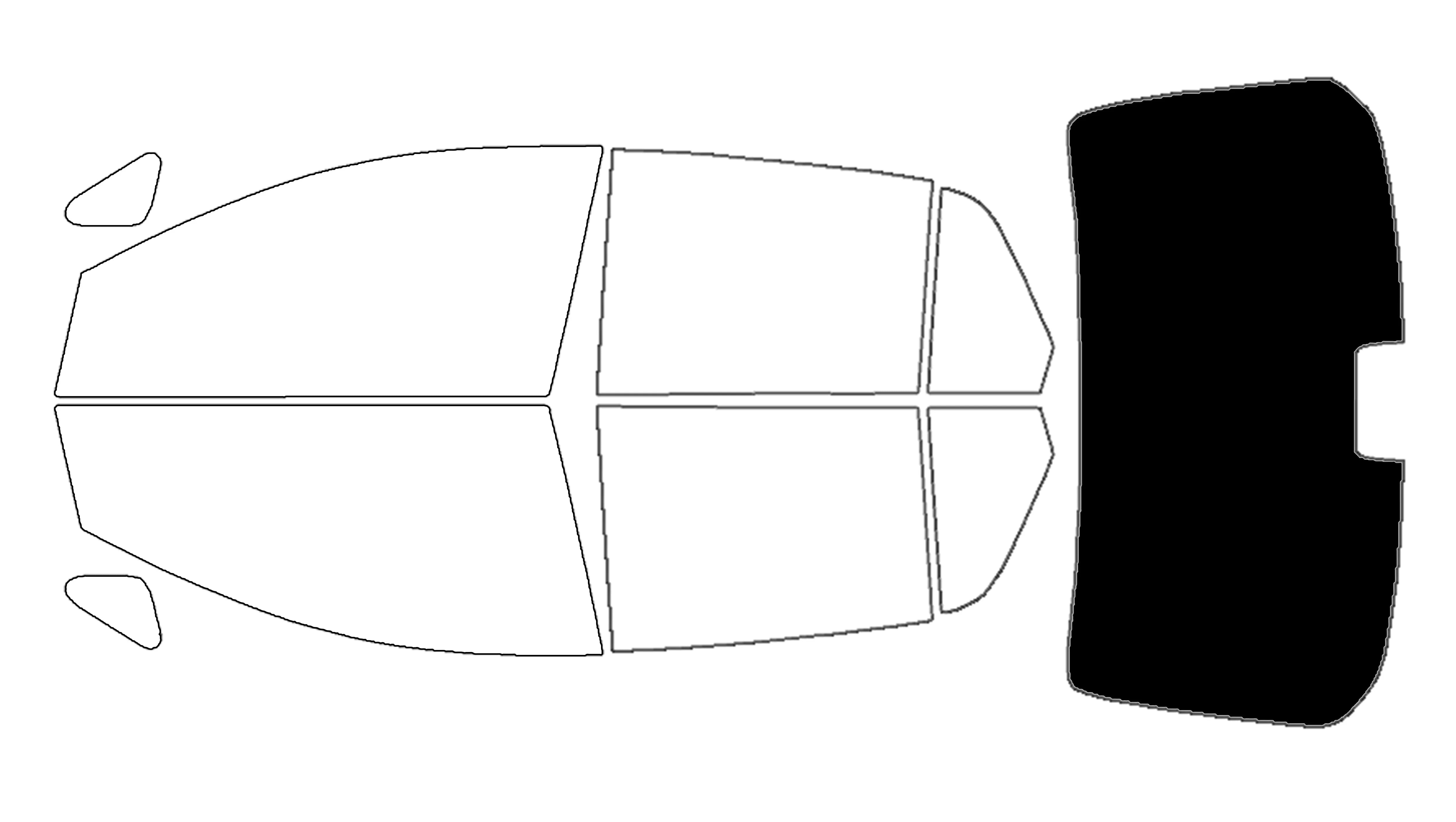 Precut Window Tint Kit for Nissan Versa Sedan (2007–2011) | UV Block & Privacy Film